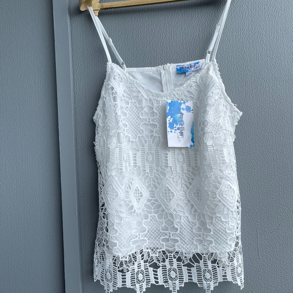 Rebellion White lace Summer Top